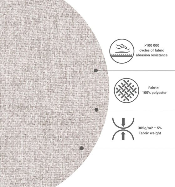 Boxspring postel s úložným prostorem v béžovo-přírodní barvě 180x200 cm Faro – Maison de Rêve