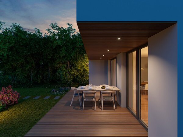 Led2 Zápustné LED svítidlo SPLASH ø 7,6 cm, IP54 Barva: Černá, Stmívání, řízení: DALI/PUSH