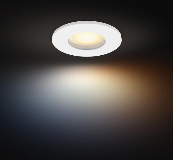 PH 8721103072962 Hue Adore zápustné koupelnové svítidlo kulaté 1x4,2W, 2000-6500K, IP44, bílá - PHILIPS