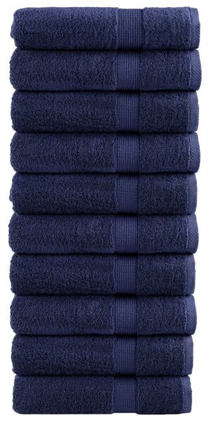Prémiové ručníky SOLUND 10 ks tmavě modré 50x100 cm 600 g/m² 137259