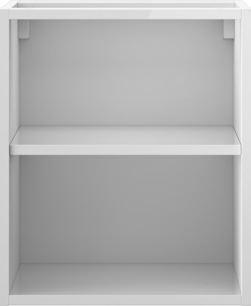 Mexen Box-A, otevřená skříňka s policí 40 cm, lesklá bílá, 91AX2-0400-470-0-00