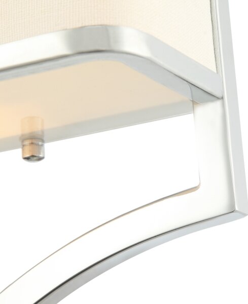 Open Design OR84504 - Nástěnné svítidlo GERDO 2xE14/12W/230V lesklý chrom/bílá