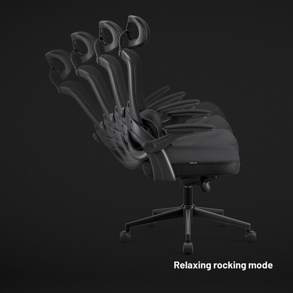 Ergonomická kancelářská židle Diablo V-Light: černá