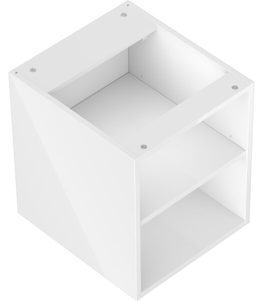 Mexen Box-A, otevřená skříňka s policí 40 cm, lesklá bílá, 91AX2-0400-470-0-00
