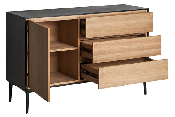 Komoda sabraso 116 x 40 cm hnědá
