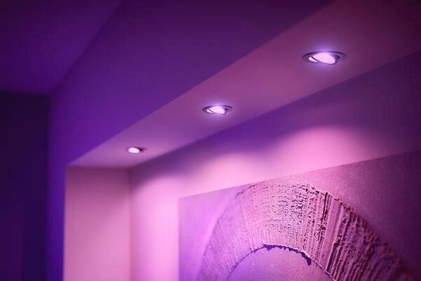 PH 8720169318854 Hue WACA Centura podhledové LED svítidlo 3x GU10 5,7W 350lm 2000-6500K RGB kulaté IP20 hliník - PHILIPS