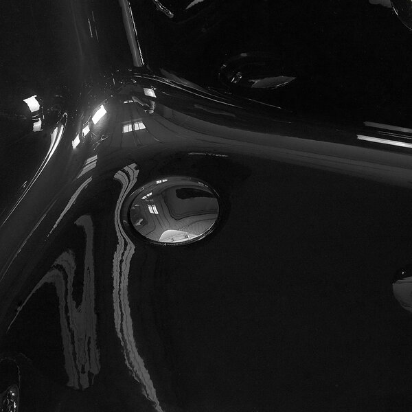 Rohová vířivá vana s LED osvětlením PARADISO Levá 158 x 113 cm Černá