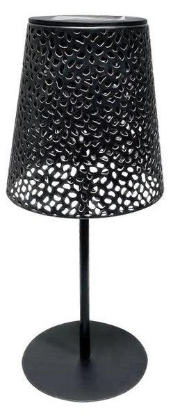 LED Solární stolní lampa LUVETRA LED/1xAA 4000K IP44 200 mAh černá