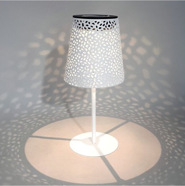 LED Solární stolní lampa LUVETRA LED/1xAA 4000K IP44 200 mAh bílá