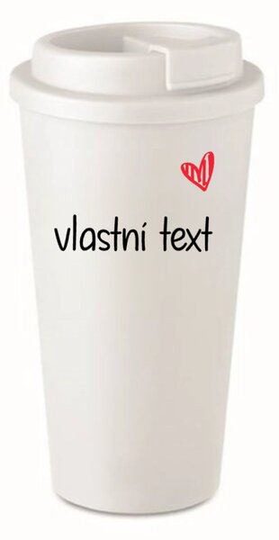 Vlastní text na termohrnek
