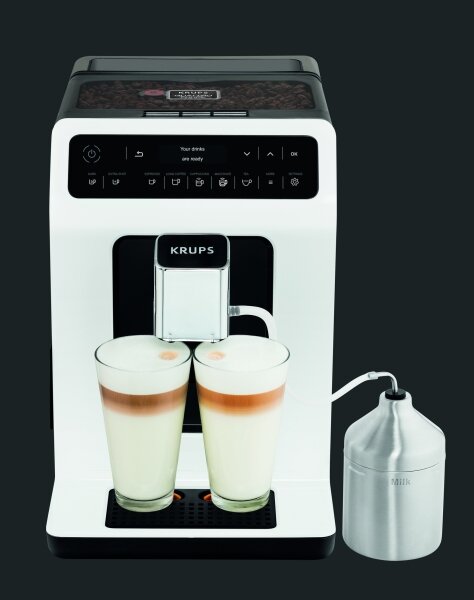 Krups - Automatický kávovar s nádobou na mléko EVIDENCE 1450W/230V bílá