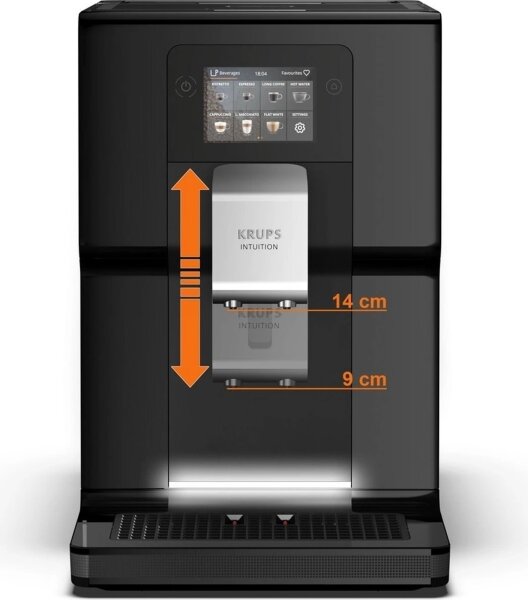 Krups - Aut. kávovar s nádobou na mléko INTUITION PREFERENCE 1450W/230V černá