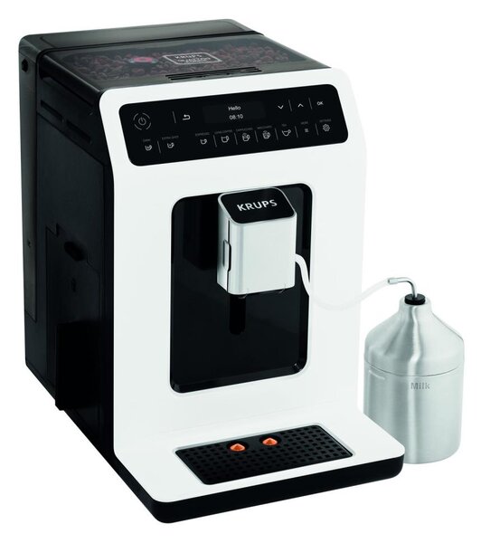 Krups - Automatický kávovar s nádobou na mléko EVIDENCE 1450W/230V bílá