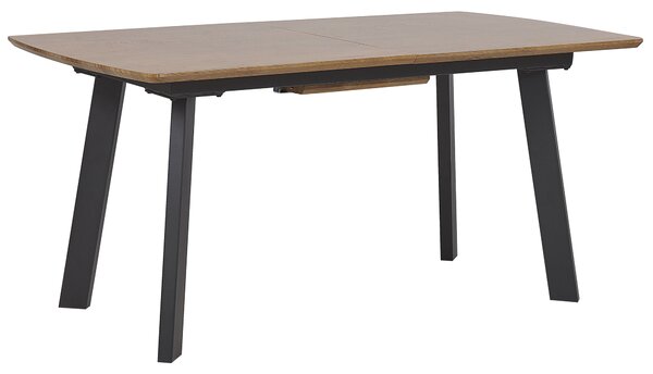 Rozkládací jídelní stůl SALVADOR Tmavě hnědá 160/200 cm 90 cm