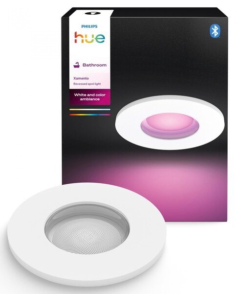 PH 8721103072849 Hue Xamento podhledové LED svítidlo 1x4,2W, 2000-6500K, RGB, IP44, bílá - PHILIPS
