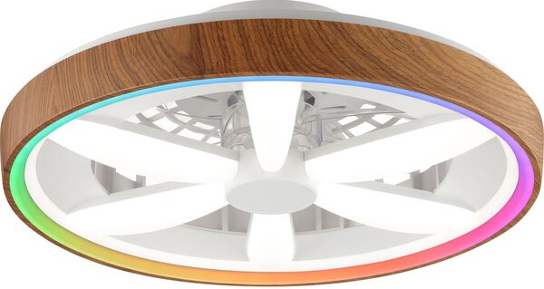 Brilliant - LED RGBW Stmívatelný stropní ventilátor GAIANO LED/24W/230V + DO