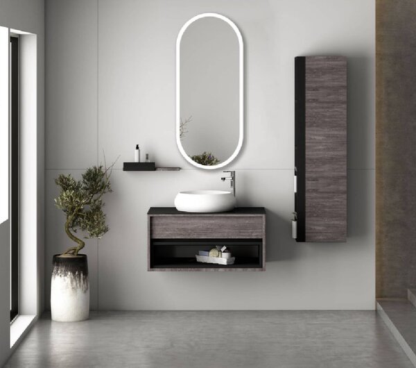 Venti Elipson zrcadlo 45x105 cm oválný s osvětlením 5907459662771