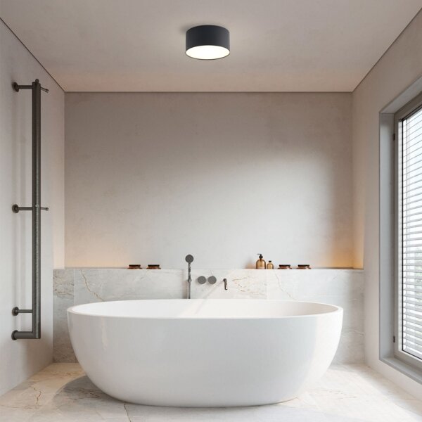 Brilagi - LED Koupelnové stropní svítidlo FORIS LED/14W/230V pr. 12 cm čern IP44