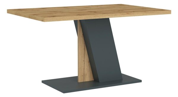 Jídelní stůl BRENES 138x90 cm antracit/dub wotan