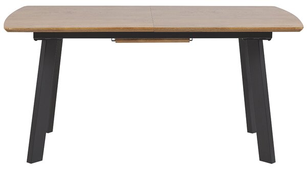 Rozkládací jídelní stůl SALVADOR Tmavě hnědá 160/200 cm 90 cm