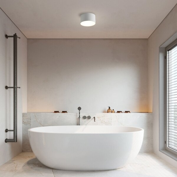 Brilagi - LED Koupelnové stropní svítidlo FORIS LED/9W/230V pr. 9 cm bílá IP44