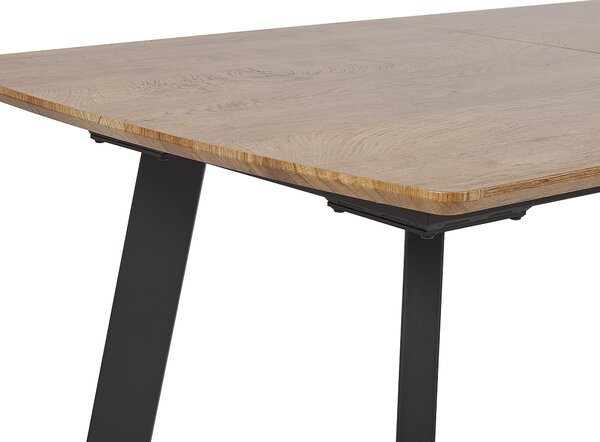 Rozkládací jídelní stůl SALVADOR Tmavě hnědá 160/200 cm 90 cm