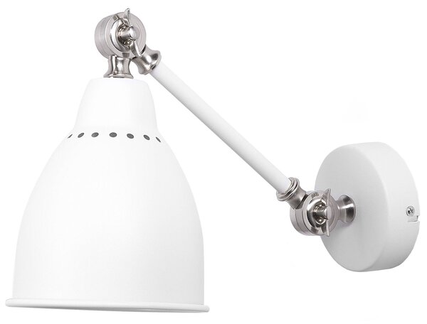 Sada 2 nástěnných lamp MISSISSIPPI Nastavitelná Kov Bílá