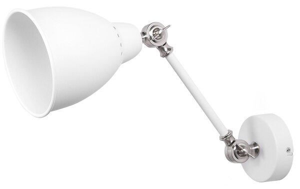 Sada 2 nástěnných lamp MISSISSIPPI Nastavitelná Kov Bílá