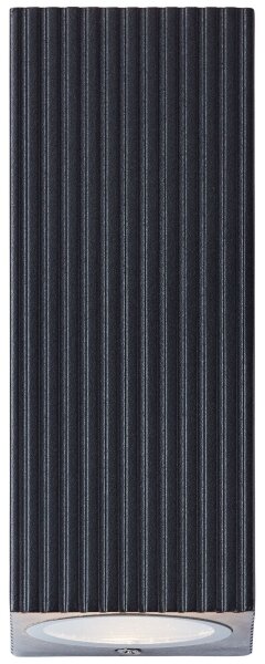 Brilliant - Venkovní nástěnné svítidlo JELANI 2xGU10/10W/230V IP44 černá