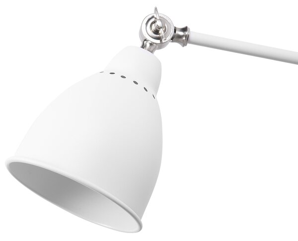 Sada 2 nástěnných lamp MISSISSIPPI Nastavitelná Kov Bílá