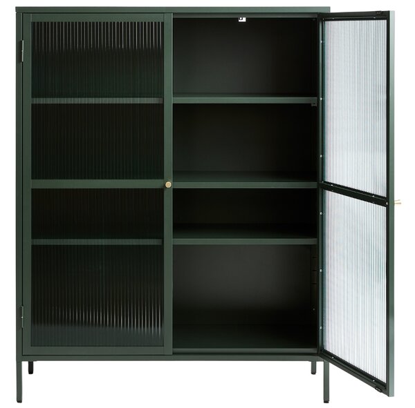 Unique Furniture Kovová vitrína Bronco 140 x 111 cm