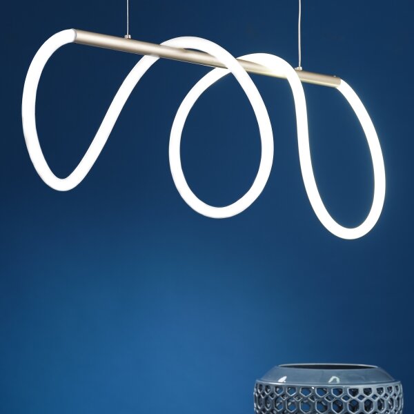 ONLI - LED Lustr na lanku AMANDA LED/40W/230V 4500K matný chrom