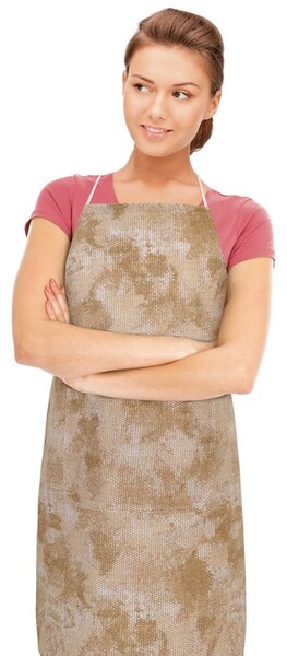 BELLATEX Kuchyňská zástěra ADÉLA Hnědá zástěra 67x84 cm