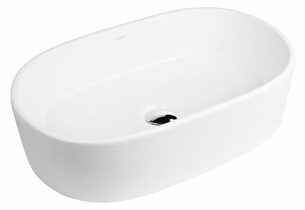 Oltens Lom umyvadlo 55x34 cm oválné na pult bílá 40311000