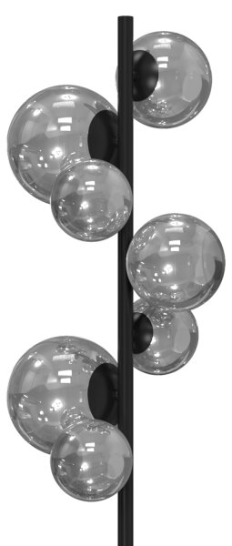 ONLI - Stojací lampa PALOMA 7xG9/10W/230V černá/kouřová