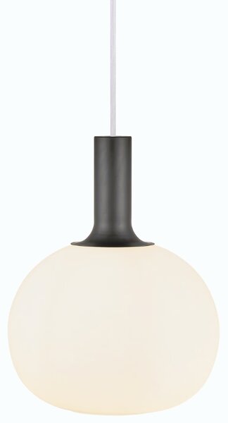 Nordlux Opálově bílé skleněné závěsné světlo Alton 25 cm