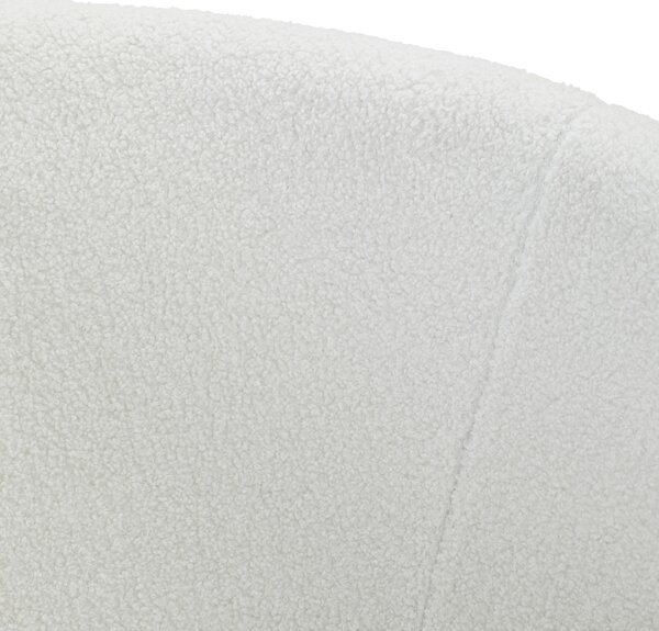 ŽIDLE S PODRUČKAMI, železo, látka teddy, bílá Livetastic - Jídelní židle, Online Only