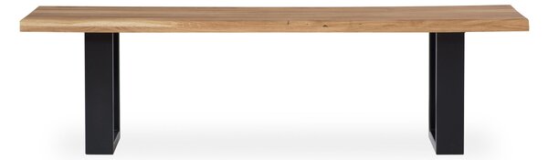 Dubová olejovaná masivní lavice Iron - 1800x400x40mm