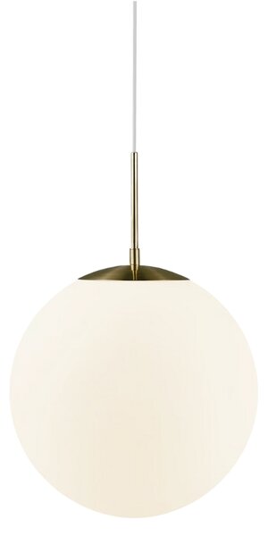 Nordlux Opálově bílé skleněné závěsné světlo Grant 35 cm