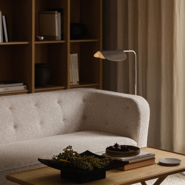 Audo CPH Stříbrná kovová stojací lampa AUDO WING 118 cm