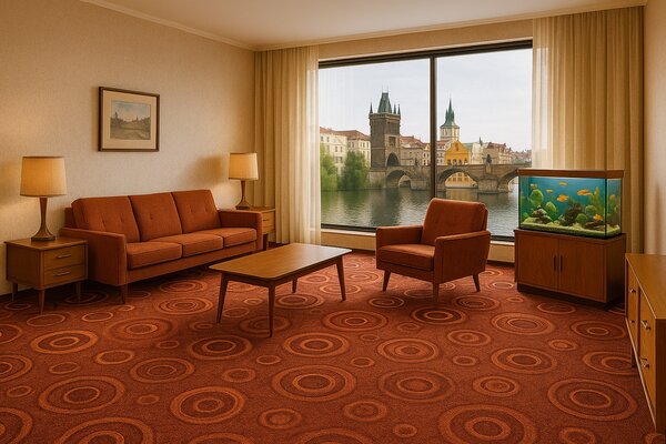 ITC, AKCE: 50x540 cm Metrážový koberec Drops 43, šíře, hnědá, filc, chodba / předsíň