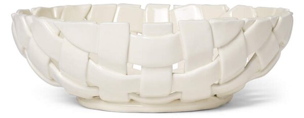 Ferm Living Keramická mísa Plait Bowl Ø30, off-white
