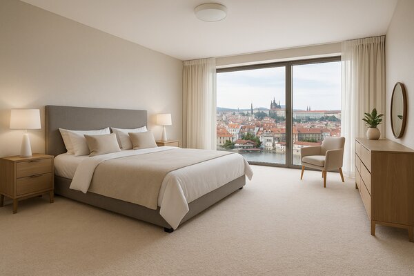 Condor Carpets, Metrážový koberec Serena 6612, na míru, šíře 4m,5m, béžová, filc, ložnice