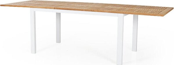 Brafab Záhradný stôl 194-252cm LYON - Biela Mdum