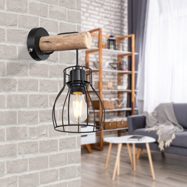 Globo 15326NW - Nástěnné svítidlo MINA 1xE27/40W/230V