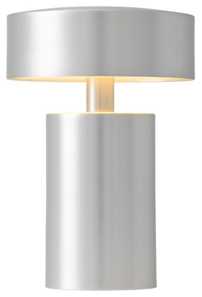 Audo CPH Stříbrná hliníková LED stolní lampa AUDO COLUMN