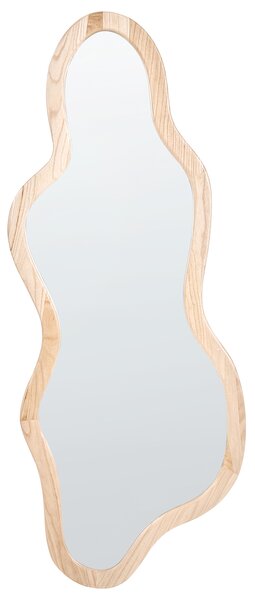 Zrcadlo MONTVALEN 59 cm 150 cm Dřevo paulovnie Světle hnědá