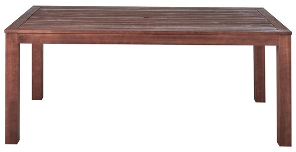 Zahradní jídelní stůl TUSCANIA 180 cm 100 cm Eukalyptové dřevo Tmavě hnědá