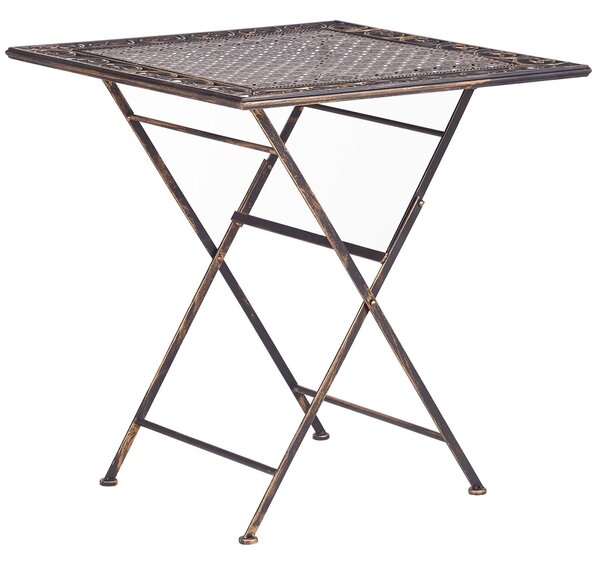 Bistro stolek BORMIO 70 cm 70 cm Kov Černá