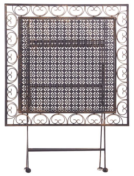 Bistro stolek BORMIO 70 cm 70 cm Kov Černá